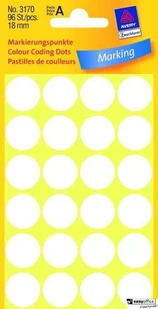 Avery Zweckform Etykiety ZF Q18mm 3170białe kółka - Etykiety do drukarek - miniaturka - grafika 2