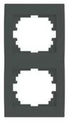 Klawisze i ramki - KANLUX Ramka podwójna, pionowa LOGI 02-1520-041 gr 25299 - miniaturka - grafika 1