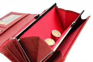 PolskaGalanteria.pl Portfel Damski PolskaGalanteria Długi Max z Klamrą Skóra Naturalna KP D18 Wzór II - Portfele - miniaturka - grafika 6