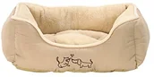 Legowiska dla psów - Dehner Sammy, legowisko dla psa i kota, poliester, beżowy - miniaturka - grafika 1