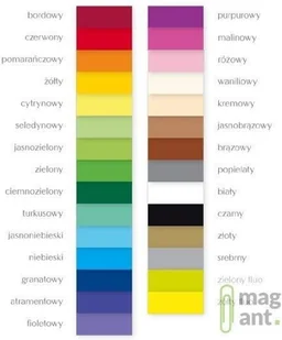 KRESKA Karton rys. A2 170g. op.20 - żółty - Szkolne artykuły papiernicze - miniaturka - grafika 2