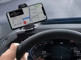 Baseus Uchwyt samochodowy Big Mouth Pro na deskę rozdzielczą klips czarny SUDZ-A01 - Uchwyty samochodowe do telefonów - miniaturka - grafika 11