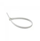 Inne mocowania - v-tac Opaska Zaciskowa V-TAC 3.5x200mm Biała 18kg Nylon66 Opak 100szt) - miniaturka - grafika 1