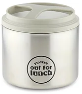 Lunch boxy - Pioneer Pioneer Izolowane próżniowo pudełko na lunch, szczelna butelka na jedzenie/zupę z bardzo szerokim otworem, 4 godziny gorące 8 godzin zimna, stal nierdzewna 18/10 - szara, 1 litr HIB-1000/W - miniaturka - grafika 1