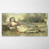 Obrazy i zdjęcia - PL Coloray Obraz na Szkle Dama Dziewczyna las Natura 120x60cm - miniaturka - grafika 1