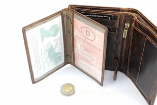 Harolds HAROLD'S Portfel Męski Duży Pionowy Bez Zapięcia Skóra Naturalna 5543 - Portfele - miniaturka - grafika 3