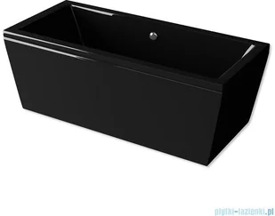 Besco Vera wanna czarna 170x75cm wolnostojąca z przelewem #WKV-170-WO-CZ | - Wanny - miniaturka - grafika 4