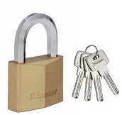 Kłódki - Master Lock 1145eurd  mosiężna kłódka z ekstra grubej korpus 40 MM 1145EURD - miniaturka - grafika 1