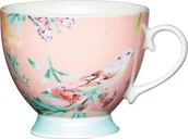 Kubki - NoName kubek Bone China 400 ml porcelanowy jasnoróżowy twm_1008121 - miniaturka - grafika 1