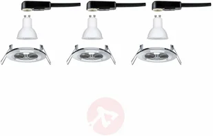 Paulmann 3 szt.spot LED Nova okrągły,IP44,chrom - Oprawy, klosze i abażury - miniaturka - grafika 3