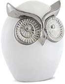 Skarbonki - Max-land FIGURKA DEKORACYJNA SOWA BIAŁA 13,5x12,5 111476 - miniaturka - grafika 1