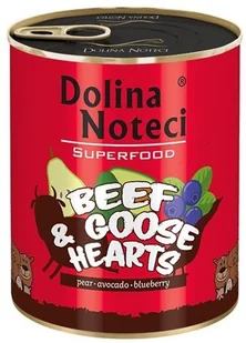 Dolina Noteci Premium Superfood Pies Wołowina i serca gęsi puszka 800g - Mokra karma dla psów Dolina Noteci Premium Superfood Pies Wołowina i serca gęsi puszka 800g - Mokra karma dla psów - miniaturka - grafika 2