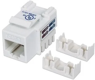 Keystone Moduł RJ45 Utp CAT6 Biały - Wtyczki i adaptery - miniaturka - grafika 3