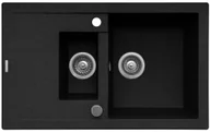 Zlewozmywaki - Pyramis SENAR 2 czarny - miniaturka - grafika 1