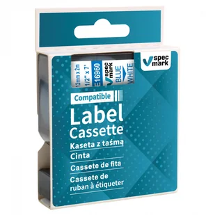Dymo strefadrukarek.pl Taśma 16960 zamiennik naprasowanka 12mmx2m biała/niebieski nadruk | OSZCZĘDZAJ DO 80% - ZADZWOŃ! PROMOCJA! D1-FA-16960 - Etykiety do drukarek - miniaturka - grafika 2