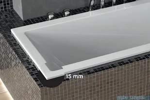 Besco Modern Slim 140x70cm wanna prostokątna #WAM-140-SL - Wanny z hydromasażem - miniaturka - grafika 4