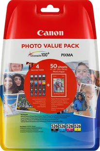 Canon CLI 526 C/M/Y/BK Photo Value Pack 4540B017 - Papier do drukarek - miniaturka - grafika 2