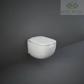 Miski WC - RAK Ceramics ILLUSION MISKA WC PODWIESZANA RIMLESS 52X38 CM BIAŁY POŁYSK ILLWC1446AWHA - miniaturka - grafika 1