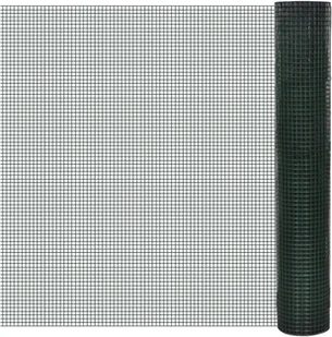 vidaXL vidaXL Siatka ogrodzeniowa ocynkowana z tworzywa PCV 1m x 10m oczko 25x25mm - Ogrodzenia - miniaturka - grafika 2