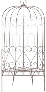 vidaXL Ławka ogrodowa, 95 cm, żelazo, antyczny brąz - Ławki ogrodowe - miniaturka - grafika 2