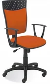 Fotele i krzesła biurowe - Nowy Styl Krzesło biurowe obrotowy STILLO tapicerowane, do biurka - miniaturka - grafika 1