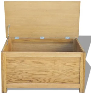 vidaXL Skrzynia do przechowywania 90x45x45 cm dąb - Inne meble do salonu - miniaturka - grafika 3