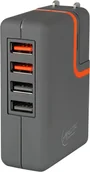 Zasilacze do urządzeń sieciowych - Arctic Charger PRO 4 EU Rev 2 uniwersalna ładowarka 4x USB 5V 2500mA wtyczki EU UK US PSAEQ-AC02201-BL - miniaturka - grafika 1