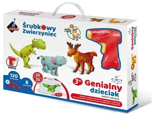 Askato Śrubkowy zwierzyniec Mozaika 3D - Askato - Zabawki kreatywne - miniaturka - grafika 2