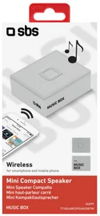 SBS ttsquarespeake RBT Music Box PC-głośnik TTSQUARESPEAKERBTW - Inne akcesoria audio-wideo - miniaturka - grafika 2