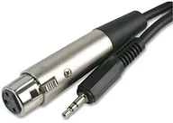 Kable - Signal Pro Pro PSG00762 3-pinowe gniazdo XLR do wtyczki jack stereo 3,5 mm, 2 m, czarne PSG00762 - miniaturka - grafika 1