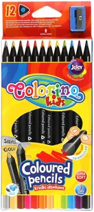 Colorino Kredki 12k. trójkątne czarne + temperówka - Kredki, ołówki, pastele i pisaki - miniaturka - grafika 3
