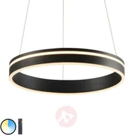 Systemy inteligentnych domów - Paul Neuhaus Inteligentna lampa wisząca ciemnoszara 40 cm z pilotem - Ronith - miniaturka - grafika 1