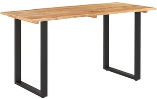 vidaXL Stół jadalniany, 140x70x76 cm, lite drewno akacjowe - Stoły - miniaturka - grafika 2
