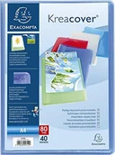 Koszulki na dokumenty - Exacompta 5749e Binder (Krea Cover, prezentacyjna Chromaline, PP 500, DIN A4) 40 koszulek losowy kolor 5749E - miniaturka - grafika 1
