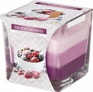 Świece - Bispol Świeca zapachowa w szkle trójkolorowa 32H MROŻONE JAGODY BISPOL2030 - miniaturka - grafika 1