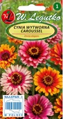 Nasiona i cebule - Legutko Cynia Daliowa Caroussel mieszanka - miniaturka - grafika 1
