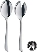 Inne sztućce - WMF 2-częściowe sztućce do sałatek Widelec do sałatek Virginia Łyżka do serwowania Cromargan chroni stal nierdzewną częściowo matową wyjątkowo odporną na zarysowania 11.4221.6390 - miniaturka - grafika 1