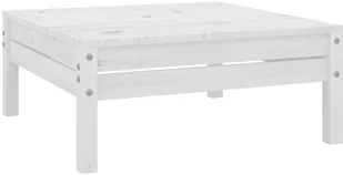 VidaXL 5-cz. zestaw wypoczynkowy do ogrodu, biały, drewno sosnowe - Meble ogrodowe - miniaturka - grafika 5