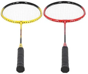 NILS NRZ264 ALUMINIUM / ZESTAW DO BADMINTONA 4 RAKIETY + 3 LOTKI Z PIÓR + SIATKA 600x60cm + POKROWIEC NILS - Badminton - miniaturka - grafika 4