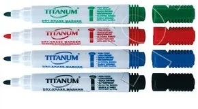 Titanum Marker do tablic suchościeralnych czarny - Przybory szkolne - miniaturka - grafika 2