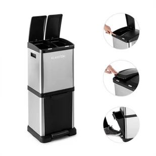 Klarstein Klarstein Ökosystem Kosz pojemnik na śmieci 30 l (1 x15 l, 2 x 7,5 l) polietyle KG11-Ökosystem - Kosze na śmieci - miniaturka - grafika 5