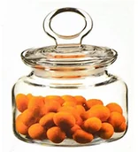 Pojemniki kuchenne - Dajar Bomboniera szklany pojemnik szklany z wieczkiem na szklanka szklanki allzweckdose puszka na ciasteczka 3549 - miniaturka - grafika 1