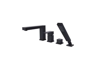 PMD Piramida PMD Modern/Varium Bateria nawannowa 4 otworowa czarny matt BW-MV4-CZ - Baterie wannowe i prysznicowe PMD Piramida PMD Modern/Varium Bateria nawannowa 4 otworowa czarny matt BW-MV4-CZ - Baterie wannowe i prysznicowe - miniaturka - grafika 1