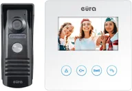 Wideodomofony - Eura Wideodomofon VDP-52A3 ATIRA biały, ekran 4,3'', obsługa 2 wejść 5905548277318 - miniaturka - grafika 1