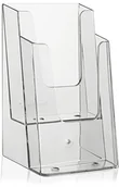 Pojemniki biurowe - VITAdisplays VITAdisplays stojak na ulotki DINlang/DIN A6 (pocztówka) / 2 poziomy, przezroczysty NE-120 - miniaturka - grafika 1