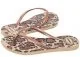 Klapki i japonki damskie - Havaianas Japonki Slim Animals FC Sand Grey/Rose Go 4103352-4879 (HI34-a) - miniaturka - grafika 1