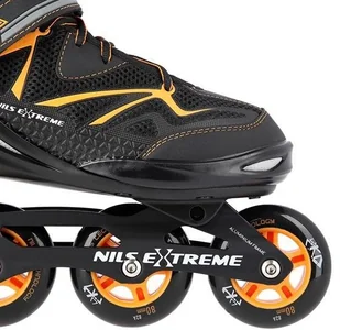 Nils Extreme NA9022 CZARNO/POMARAŃCZOWE ROZM 44 ŁYŻWOROLKI EXTREME - Rolki - miniaturka - grafika 16