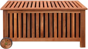 vidaXL Skrzynia na koce 118x52x58 cm drewniana - Inne meble do salonu - miniaturka - grafika 3