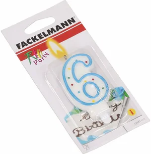 Fackelmann Świeczka urodzinowa cyfra 6 sześć 52582 52582 - Dekoracje domu Fackelmann Świeczka urodzinowa cyfra 6 sześć 52582 52582 - Dekoracje domu - miniaturka - grafika 3