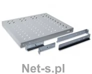 Akcesoria do szaf serwerowych - Digitus Półka 19 1U regulowana 500-700mm nośność do 50kg kolor szary (DN-97646) - miniaturka - grafika 1